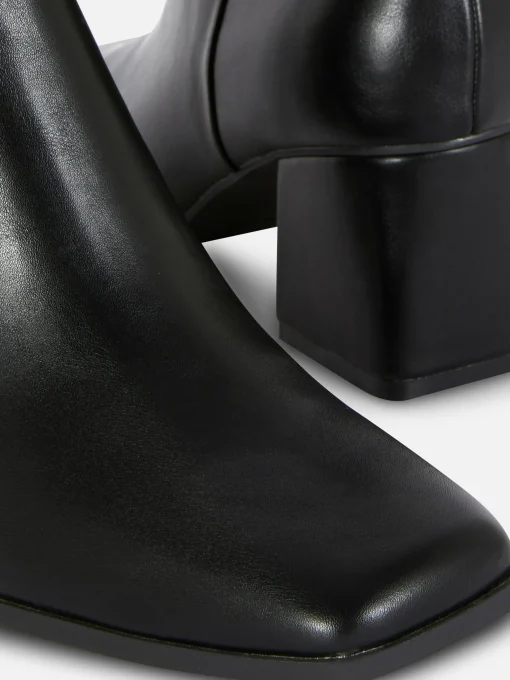 Block Heel Ankle Boots