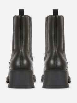 Block Heel Chelsea Boots