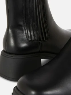 Block Heel Chelsea Boots
