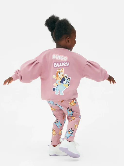 Bluey Sweatshirt And Ribbed Leggings Set