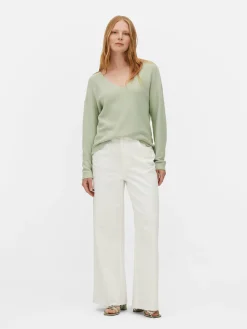 Boat Neck Long Sleeve Sweater