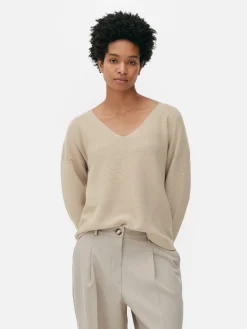 Boat Neck Long Sleeve Sweater