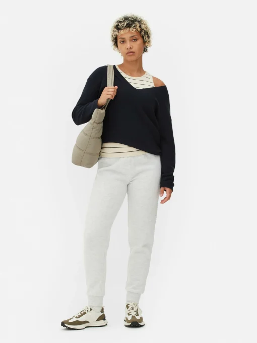 Boat Neck Long Sleeve Sweater