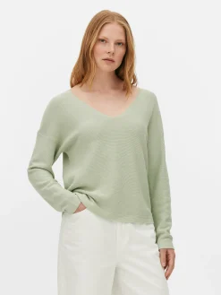 Boat Neck Long Sleeve Sweater