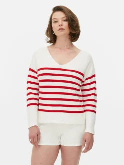 Boat Neck Long Sleeve Sweater