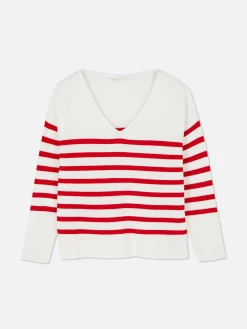 Boat Neck Long Sleeve Sweater