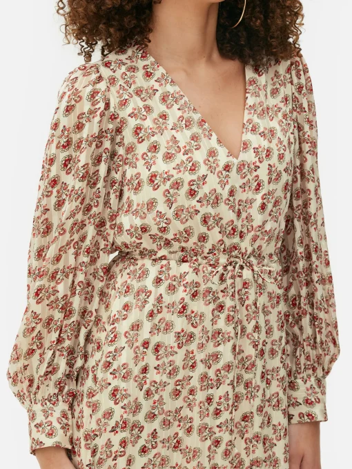 Boho V-Neck Midaxi Dress