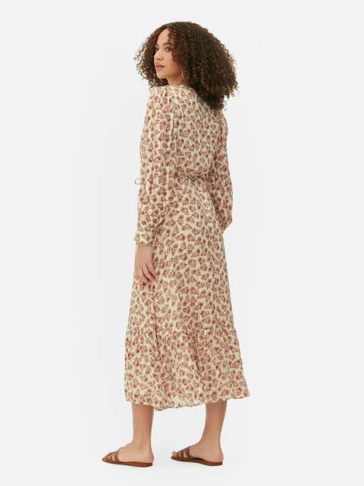 Boho V-Neck Midaxi Dress