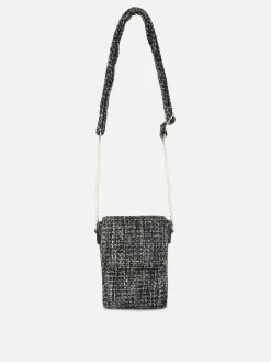 Bouclé Crossbody Phone Holder