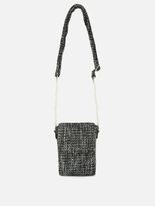 Bouclé Crossbody Phone Holder