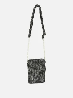 Bouclé Crossbody Phone Holder
