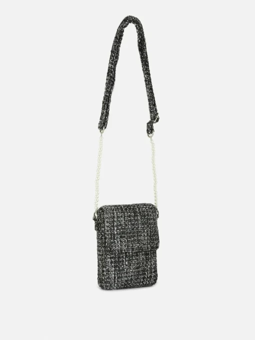 Bouclé Crossbody Phone Holder