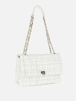Bouclé Flap Front Crossbody Bag