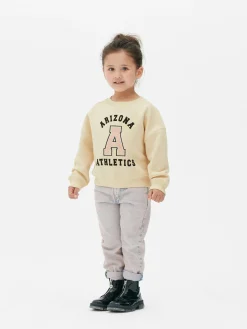 Bouclé Letter Collegiate Sweatshirt
