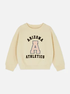 Bouclé Letter Collegiate Sweatshirt