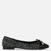 Boucle Contrast Toe Cap Ballet Flats