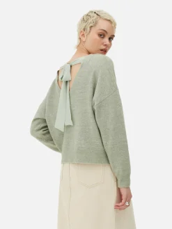 Bow Back Sweater