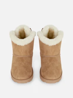 Bow Faux Fur Boots