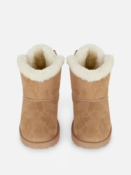 Bow Faux Fur Boots