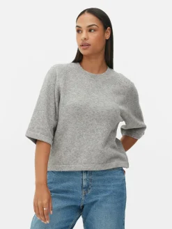 Boxy Knit T-Shirt