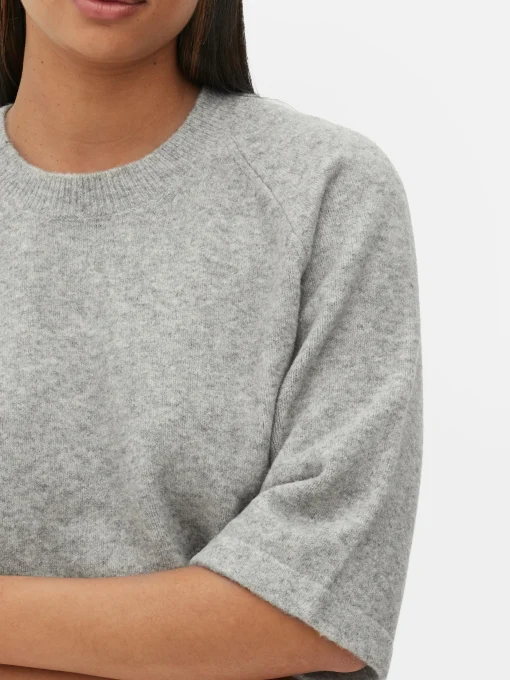 Boxy Knit T-Shirt