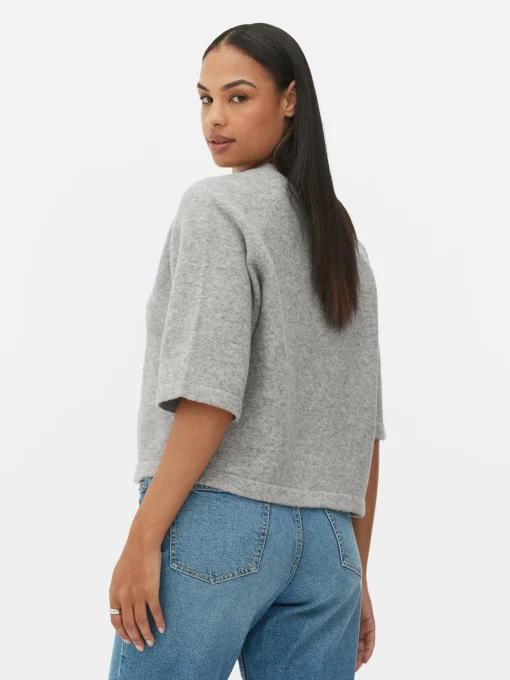 Boxy Knit T-Shirt