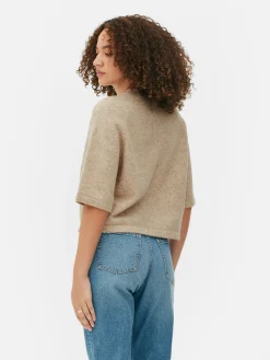Boxy Knit T-Shirt