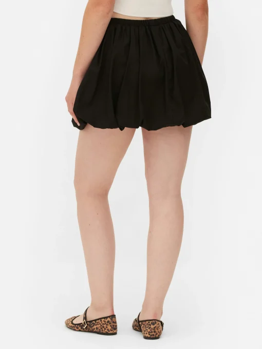 Bubble Hem Mini Skirt