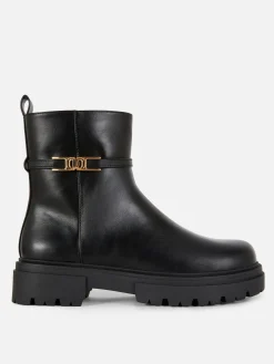 Buckle Detail Ankle Boots