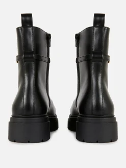 Buckle Detail Ankle Boots