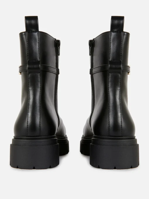 Buckle Detail Ankle Boots