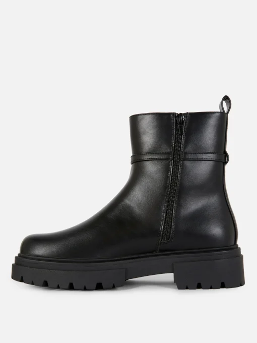 Buckle Detail Ankle Boots