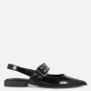 Buckle Slingback Ballerina Flats