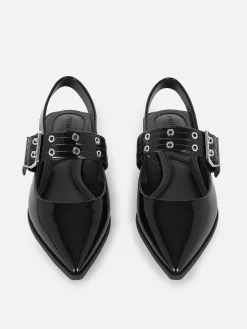 Buckle Slingback Ballerina Flats