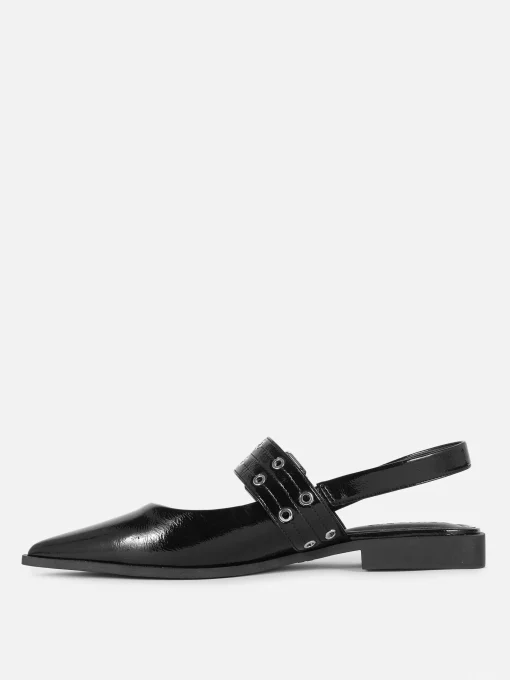 Buckle Slingback Ballerina Flats