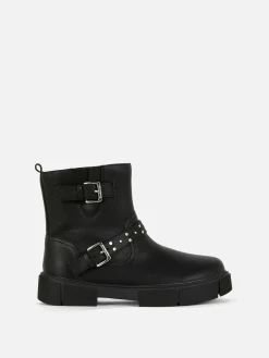Buckle Strap Ankle Boots