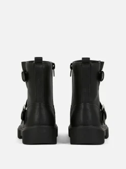 Buckle Strap Ankle Boots