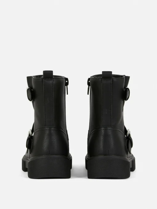Buckle Strap Ankle Boots