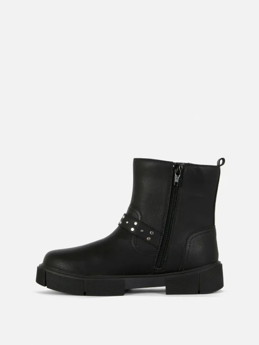 Buckle Strap Ankle Boots