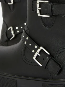 Buckle Strap Ankle Boots