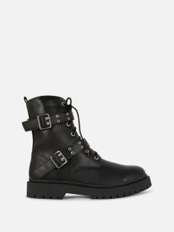 Buckled Biker Boots