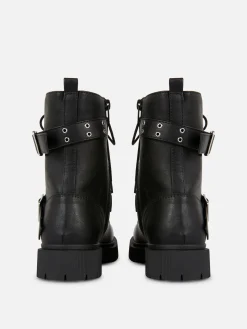 Buckled Biker Boots