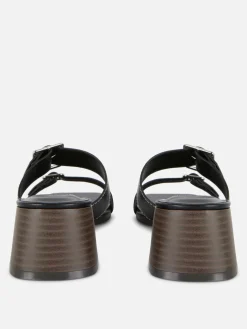 Buckled Block Heel Sandals