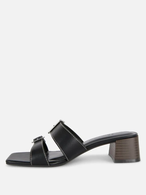 Buckled Block Heel Sandals