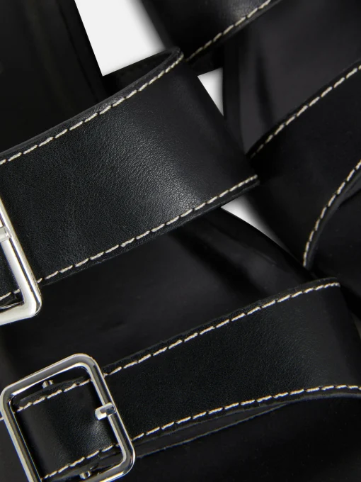Buckled Block Heel Sandals
