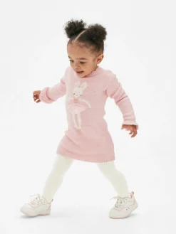 Bunny Sweater Dress And Tights Set
