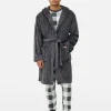 Burnout Striped Robe