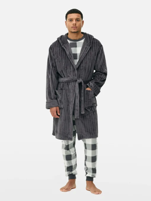 Burnout Striped Robe