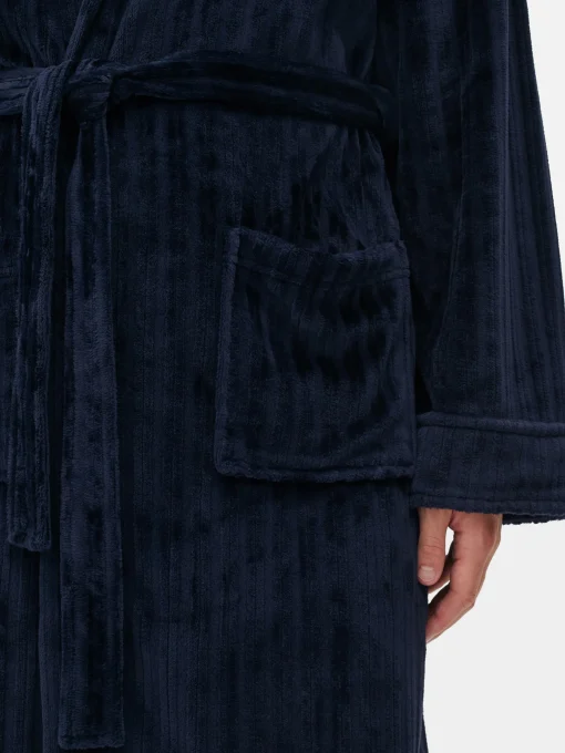 Burnout Striped Robe