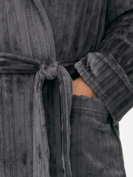 Burnout Striped Robe